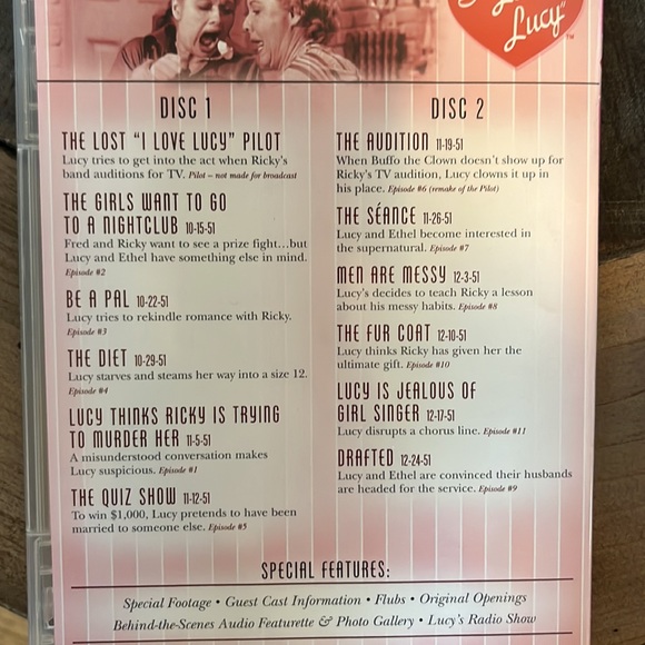 New “I Love Lucy” 1st Season CD Set - Picture 2 of 6